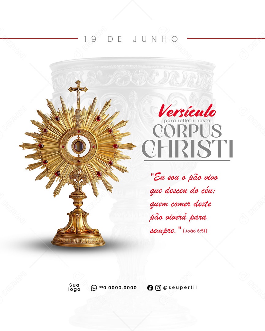 Corpus Christi Social Media PSD Editável