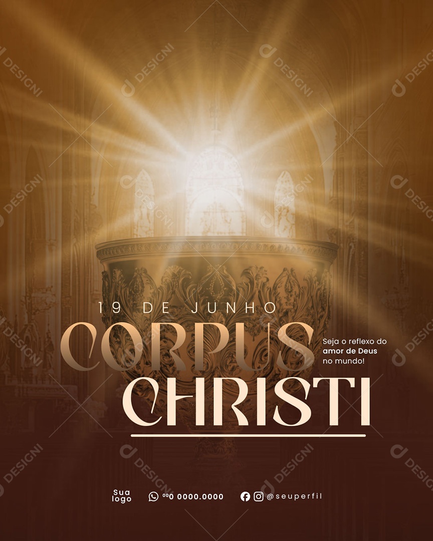 Corpus Christi Social Media PSD Editável