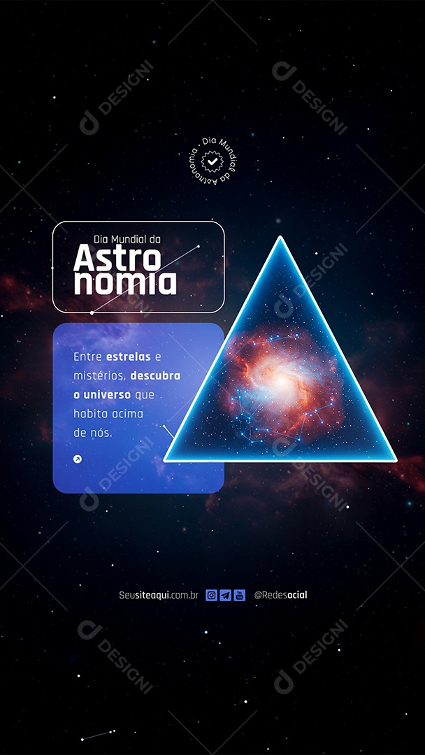 Story Social Media Dia Mundial da Astronomia PSD Editável