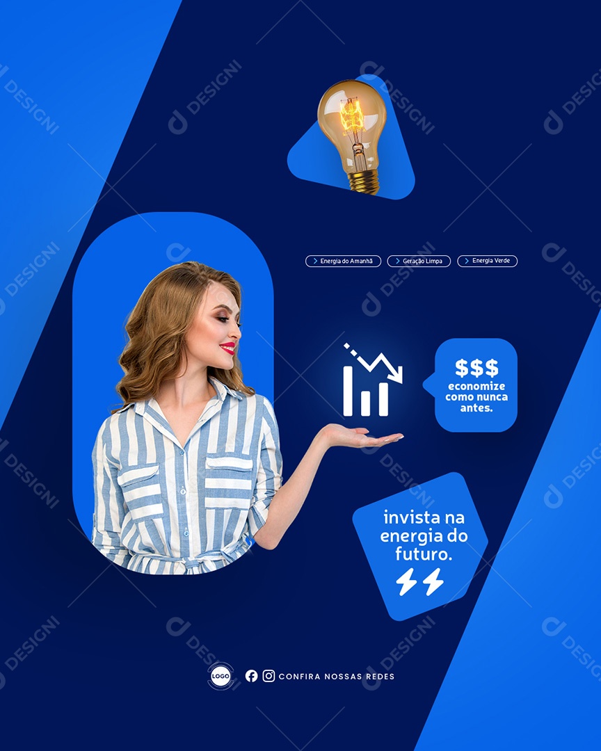 Energia Solar Social Media PSD Editável