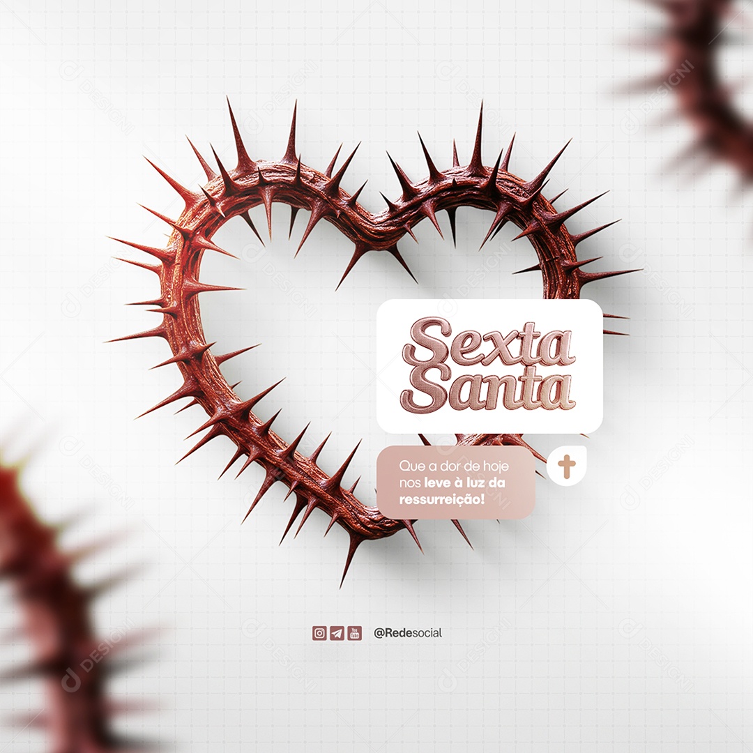 Sexta Santa Social Media PSD Editável