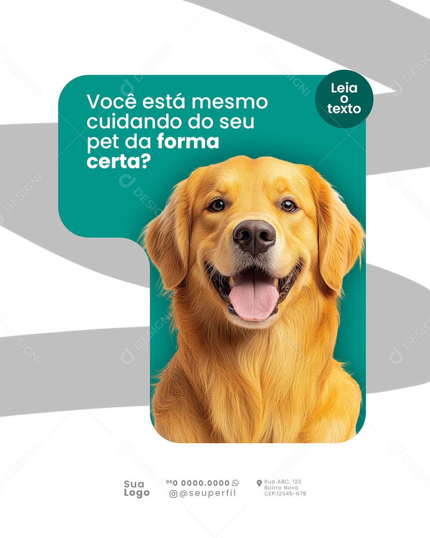 Pet Shop Social Media PSD Editável