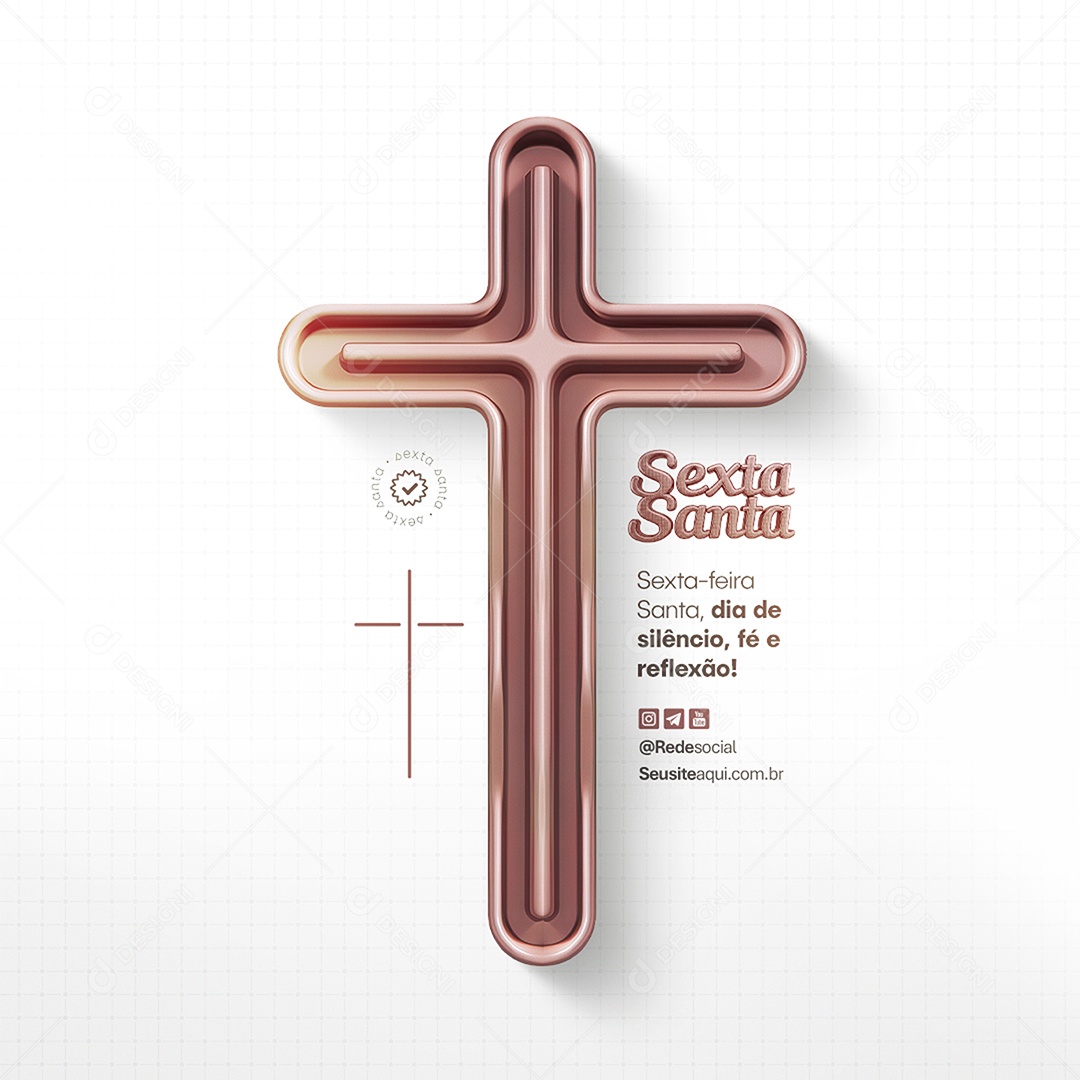 Sexta Santa Social Media PSD Editável