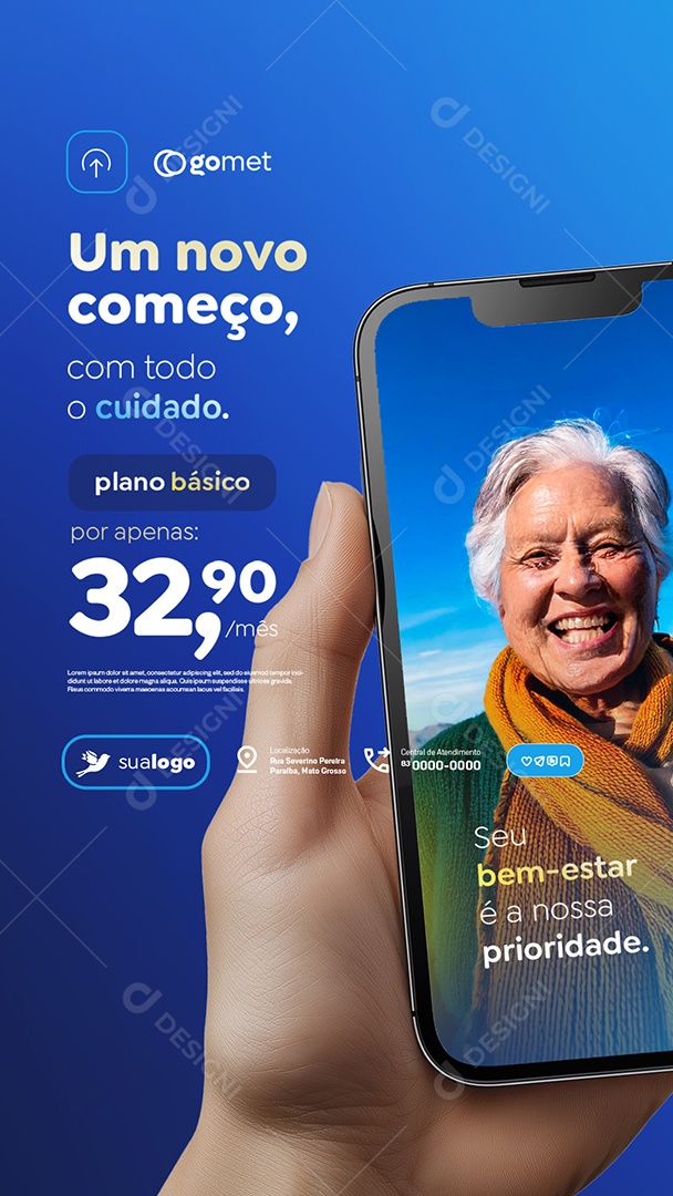 Story Funerária Um Novo Começo Social Media PSD Editável