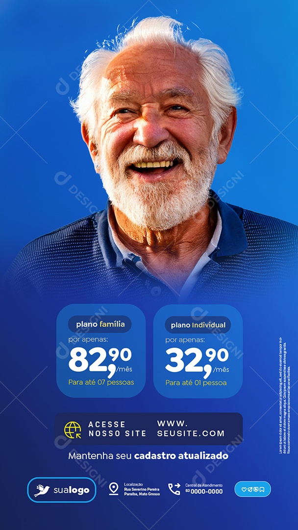 Story Funerária Plano Família Plano Individual Social Media PSD Editável