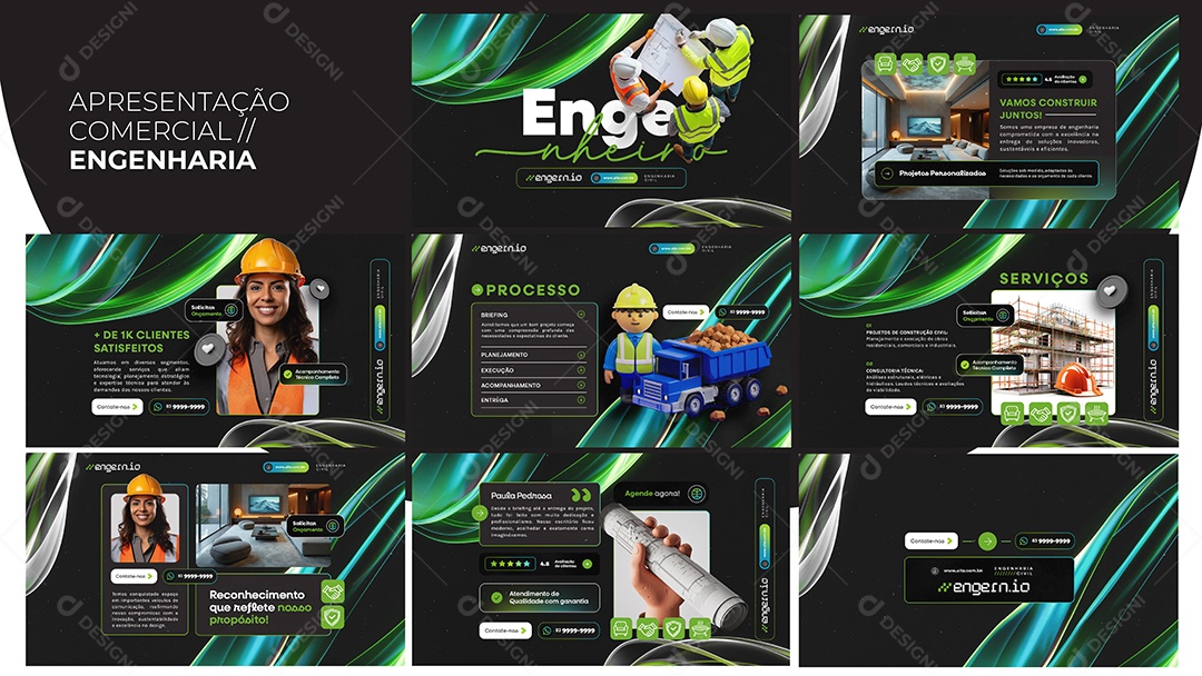 Apresentação Comercial Engenheiro PSD Editável