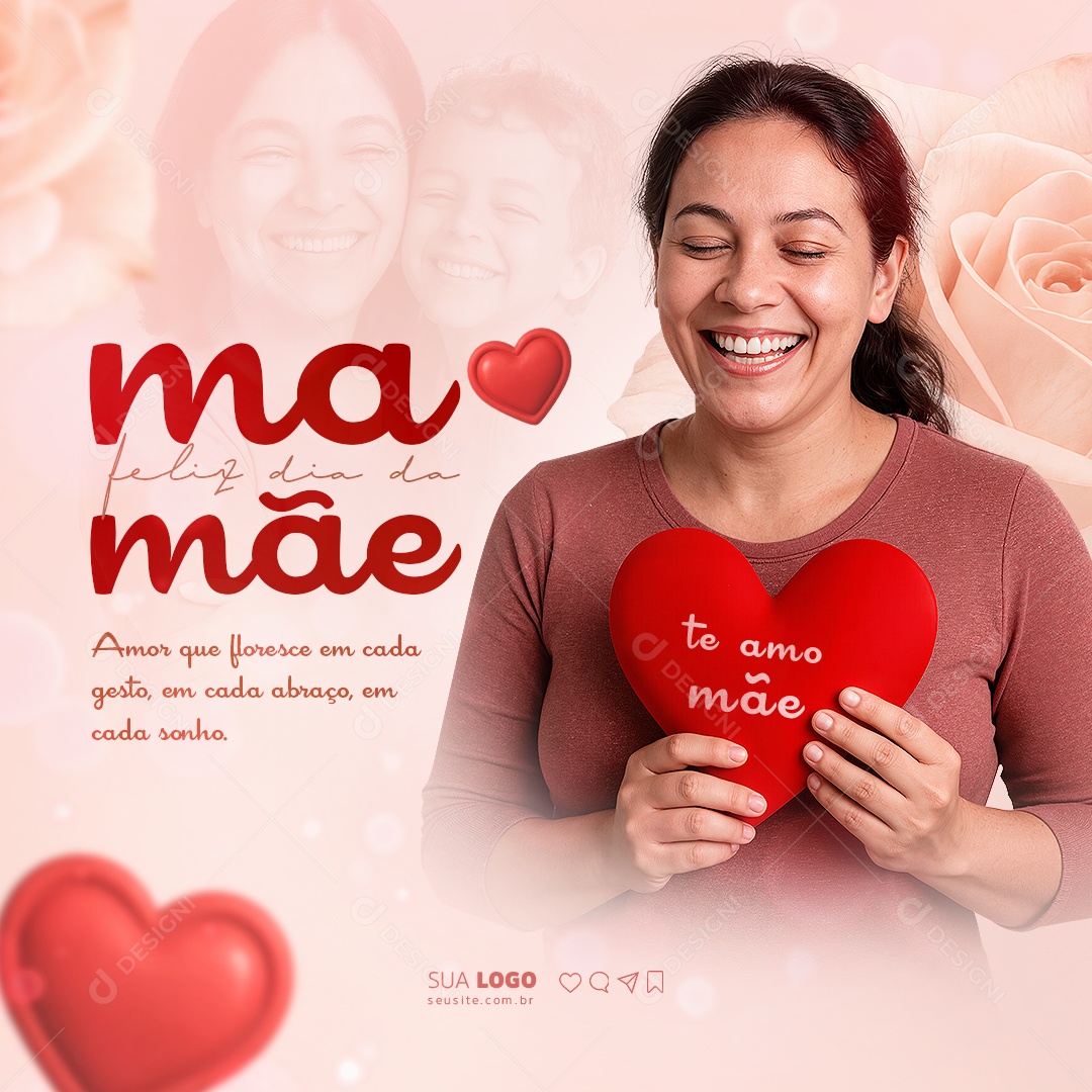 Dia das Mães 11 de Maio Social Media PSD Editável