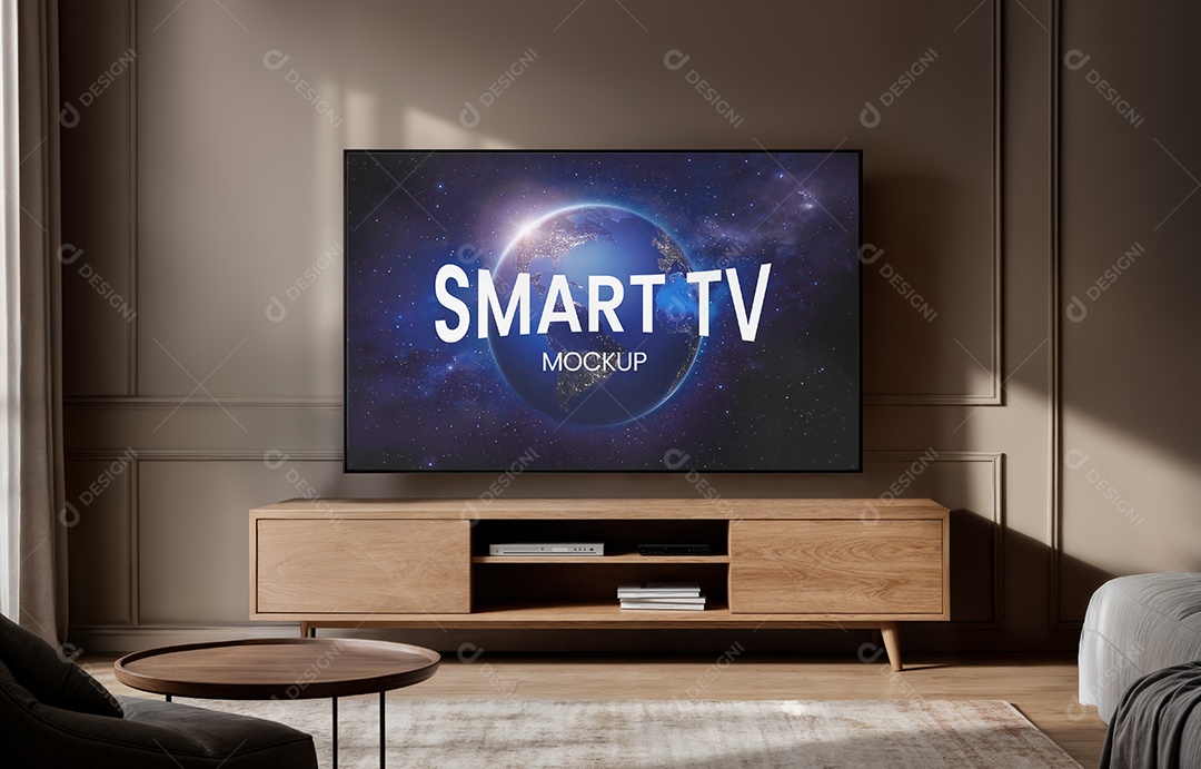 Mockup Televisão Smart PSD Editável