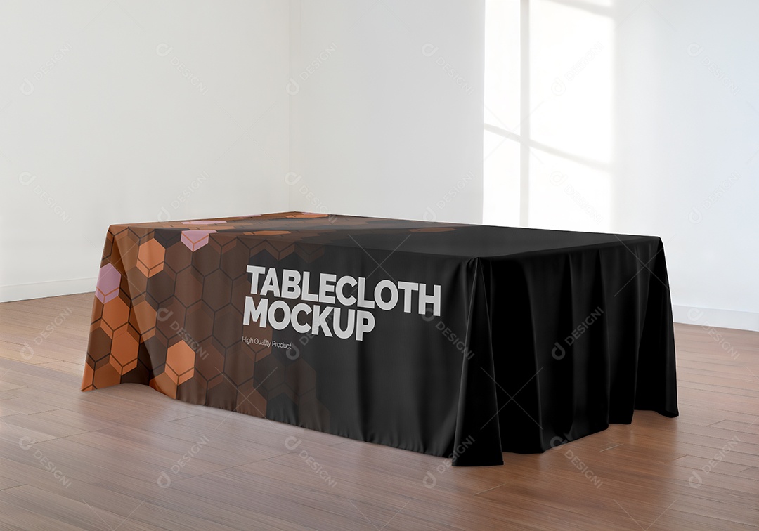 Mockup de Toalha Para Mesa PSD Editável