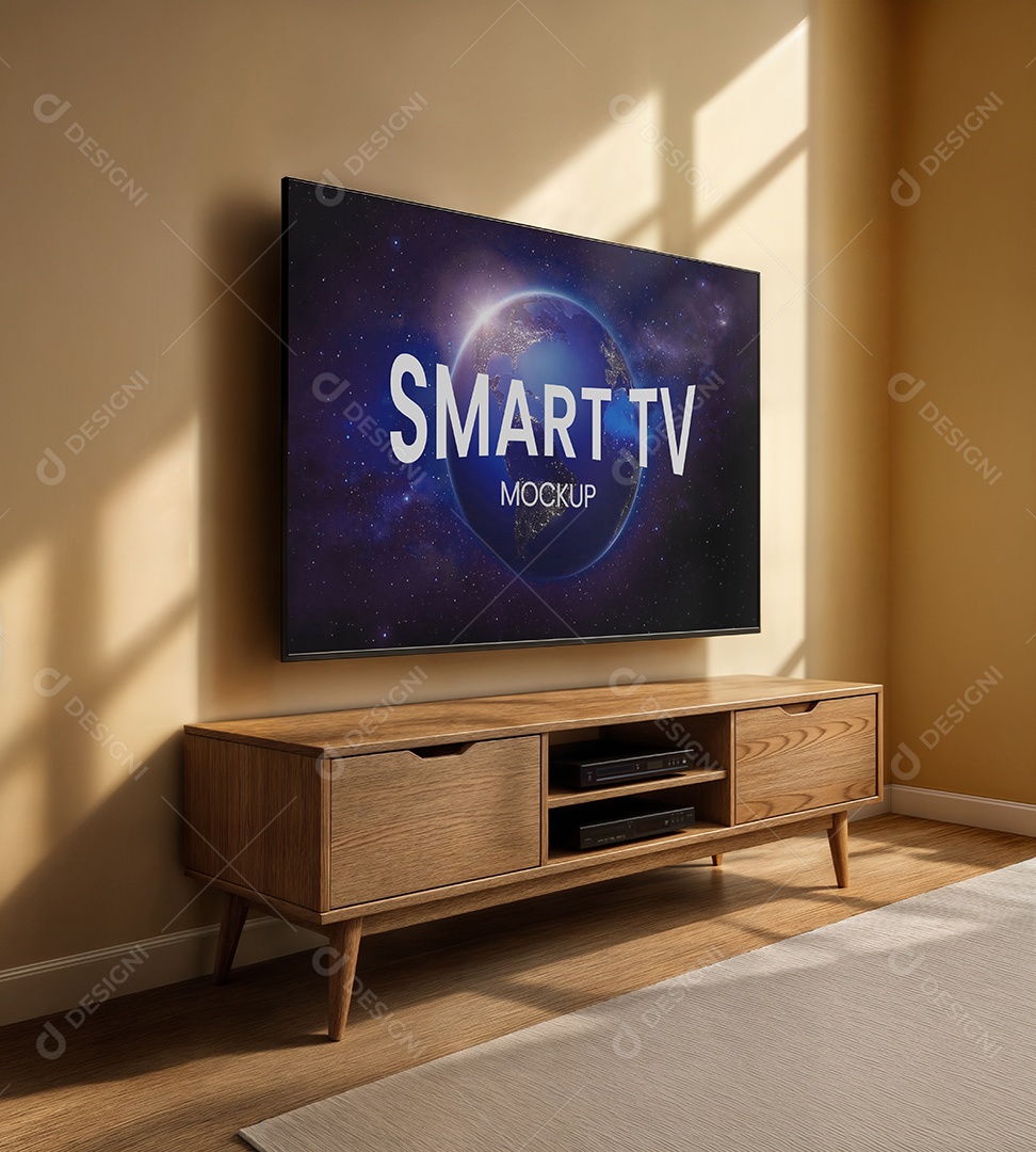 Mockup Televisão Smart PSD Editável