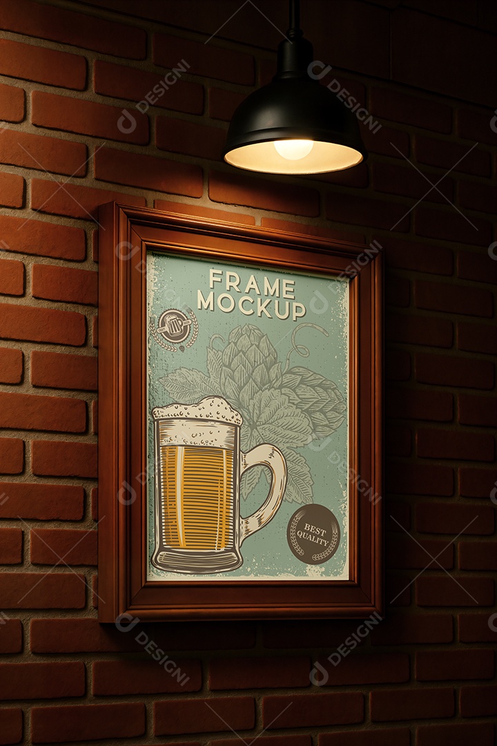 Mockup Galeria de Arte PSD Editável