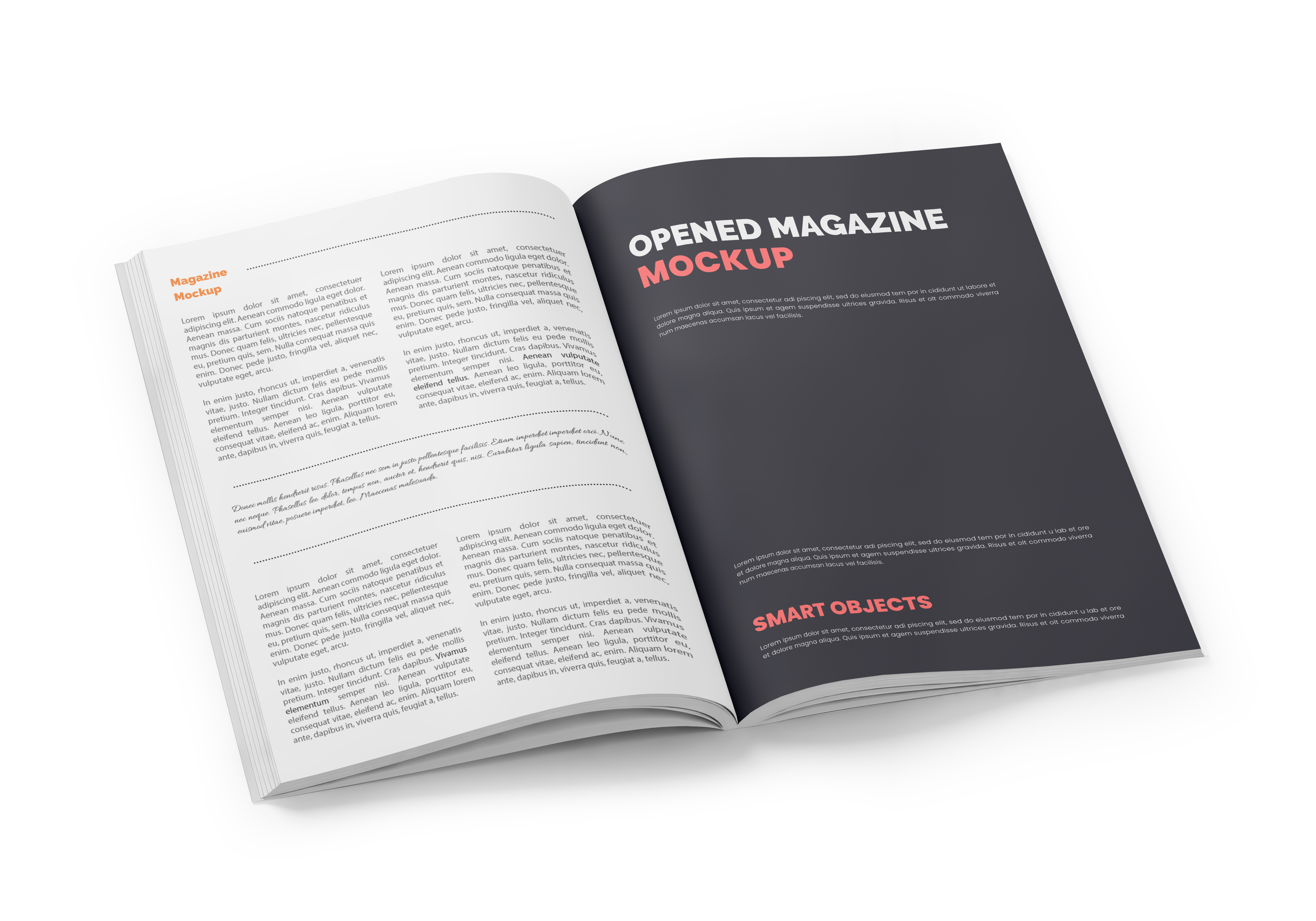 Mockup Revista PSD Editável