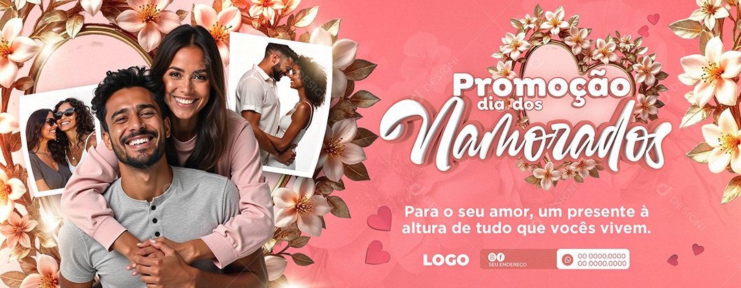 Banner Promoção Dia dos Namorados Social Media PSD Editável