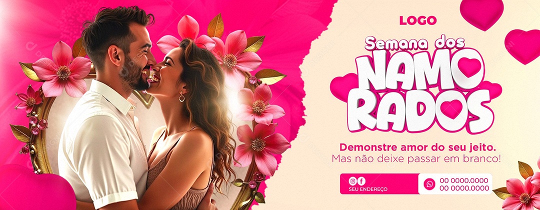 Banner Semana Dos Namorados Social Media PSD Editável