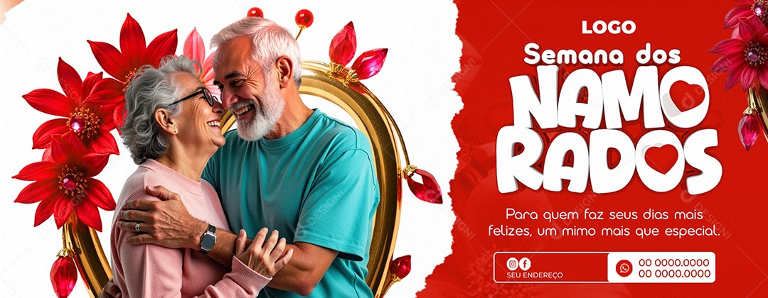 Banner Semana Dos Namorados Social Media PSD Editável