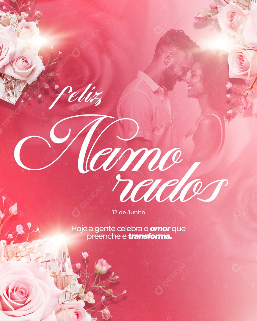 Feed Dia dos Namorados Social Media PSD Editável