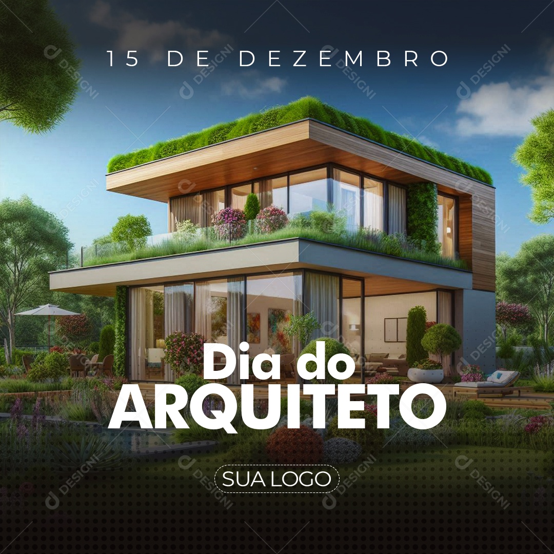 Dia do Arquiteto 15 de Dezembro Social Media PSD Editável