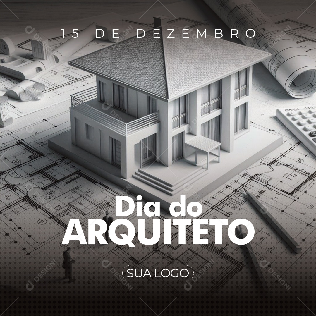 Dia do Arquiteto 15 de Dezembro Social Media PSD Editável