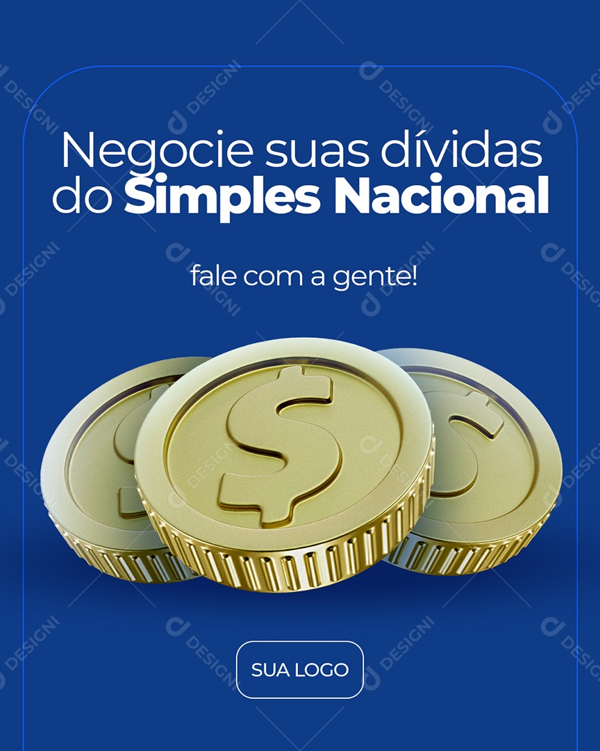 Contabilidade Negocie Suas Dívidas Social Media PSD Editável