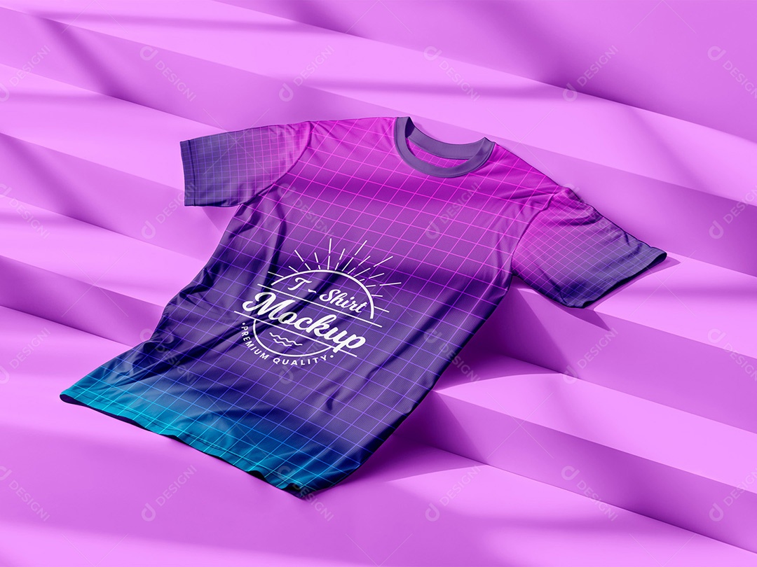Camista na Escada Mockup PSD Editável