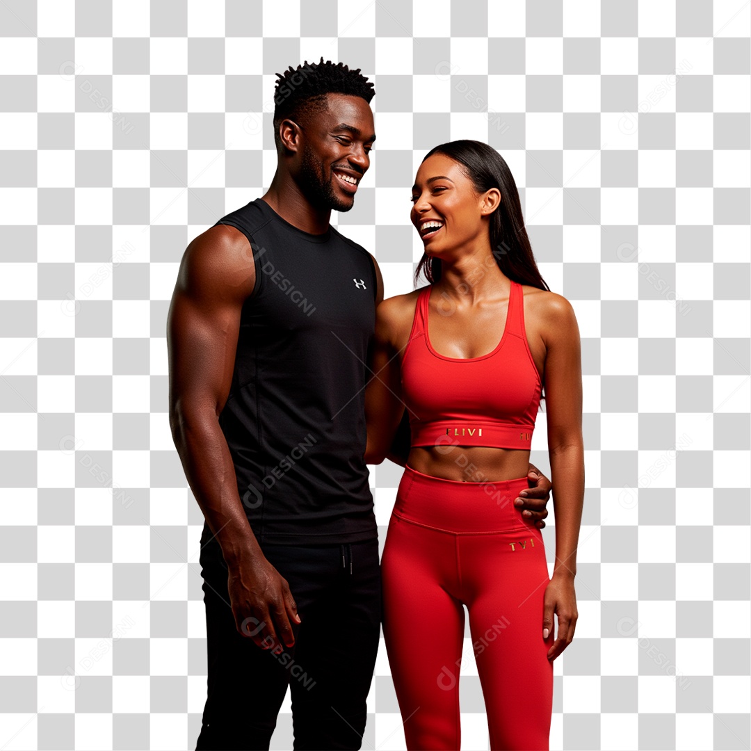 Casal Sorrindo PNG Transparente