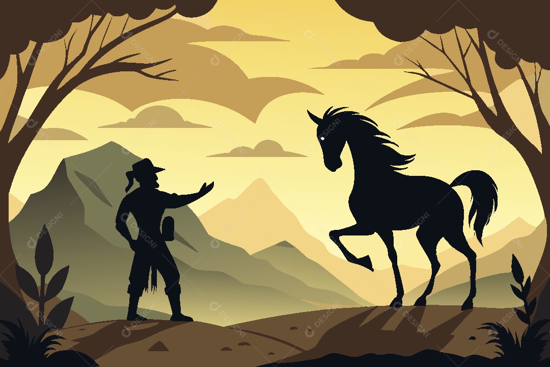 Cavalo Ilustração Vetor EPS