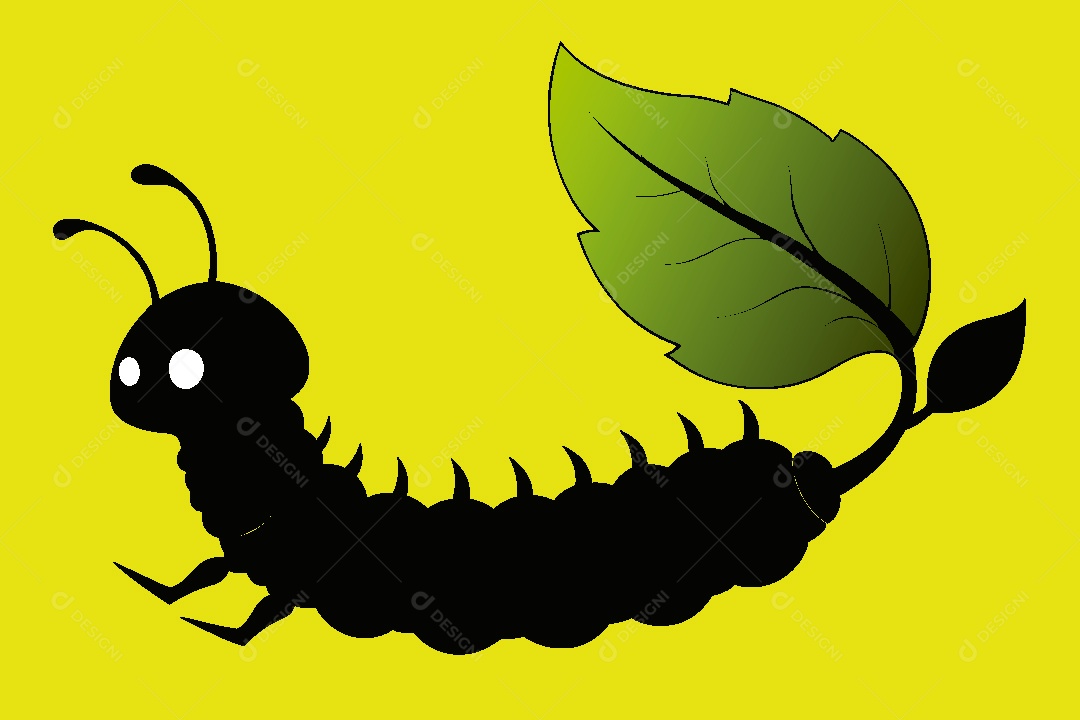 Lagarta Ilustração Vetor EPS