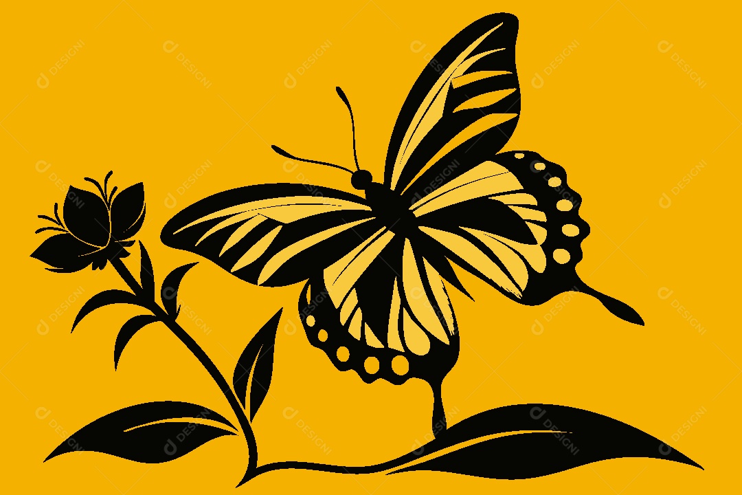 Borboleta Ilustração Vetor EPS