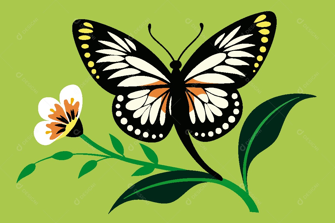 Borboleta Ilustração Vetor EPS