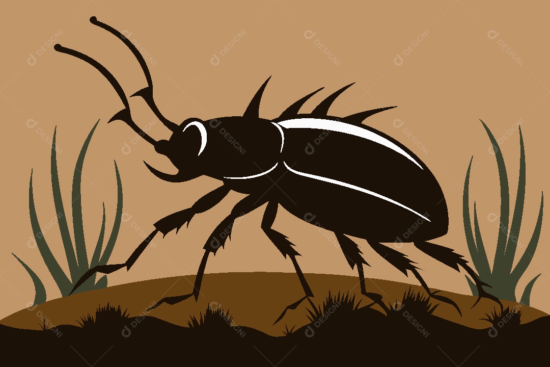 Besouro Ilustração Vetor EPS