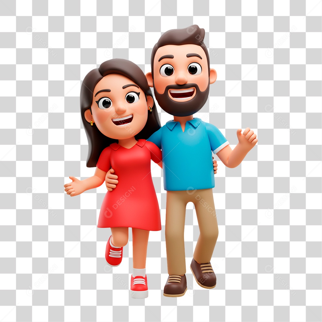 Personagem Casal PNG Transparente