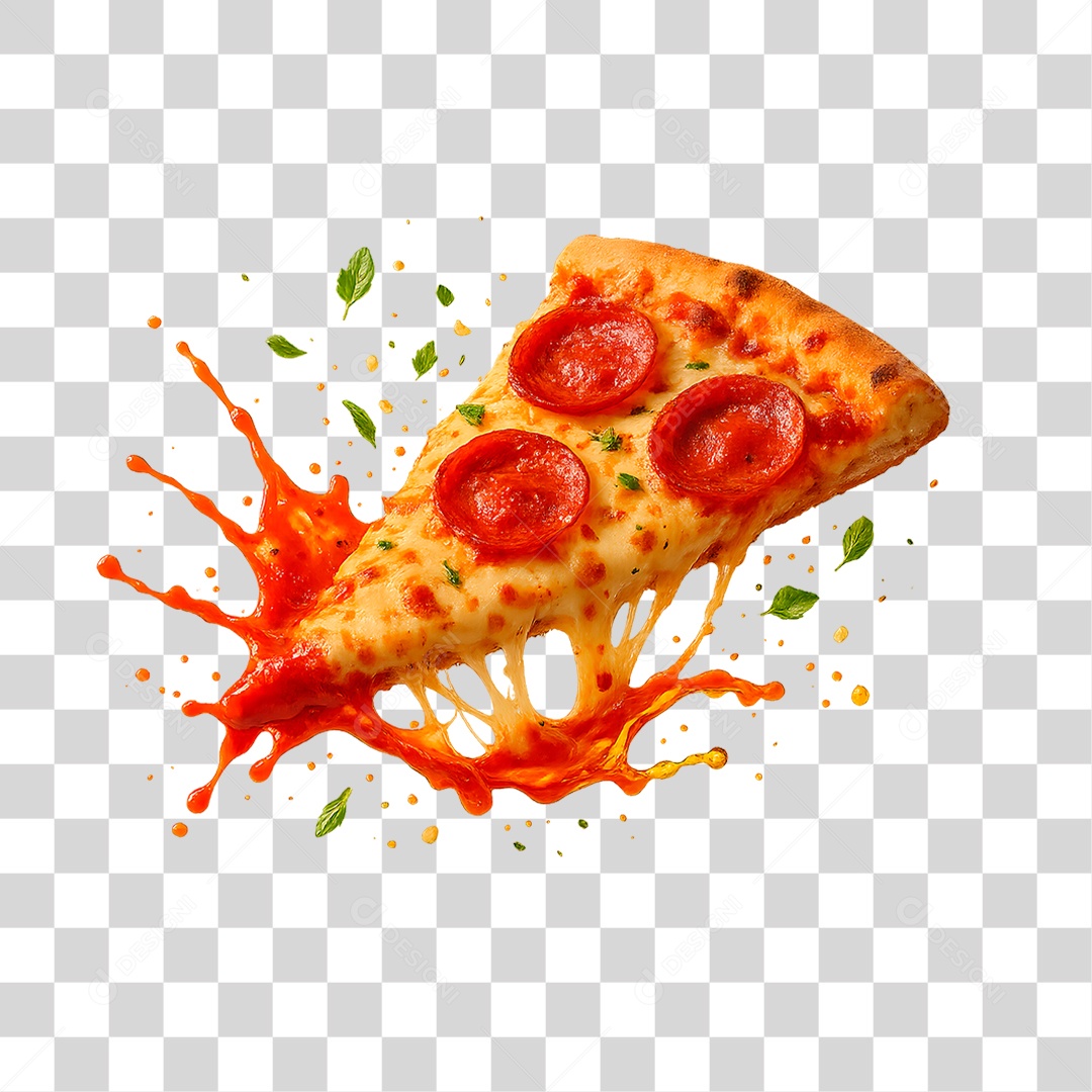 Fatia de Pizza PNG Transparente