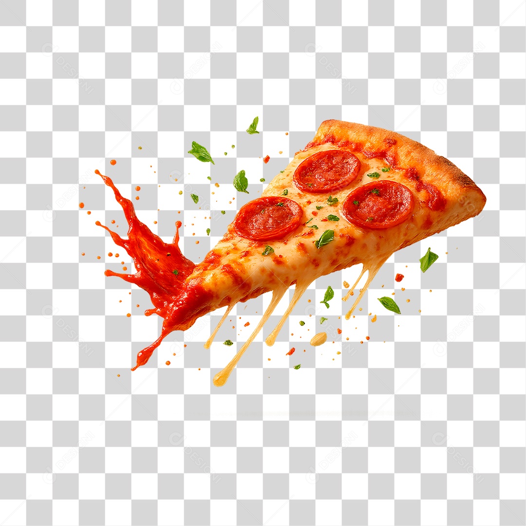 Fatia de Pizza PNG Transparente
