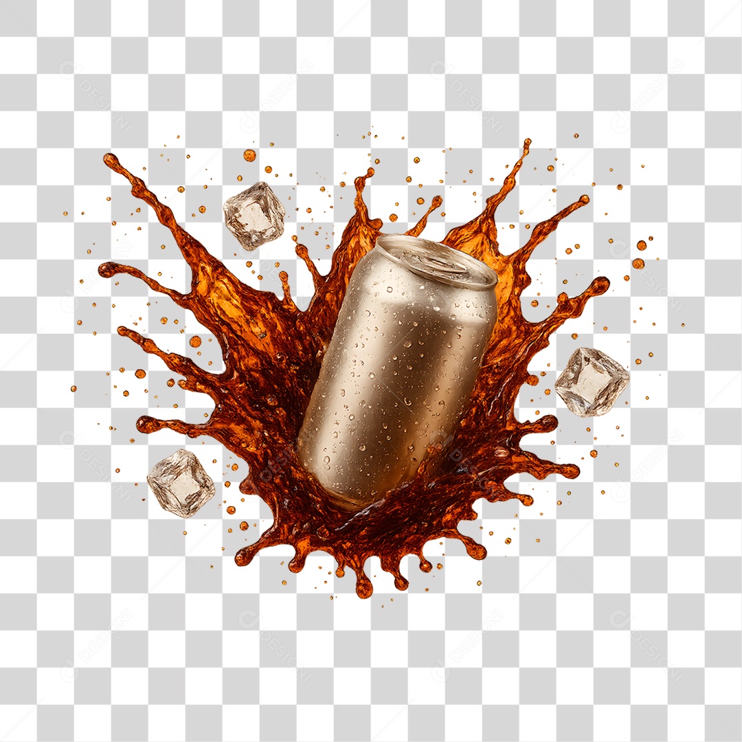 Splash de Refrigerante PNG Transparente