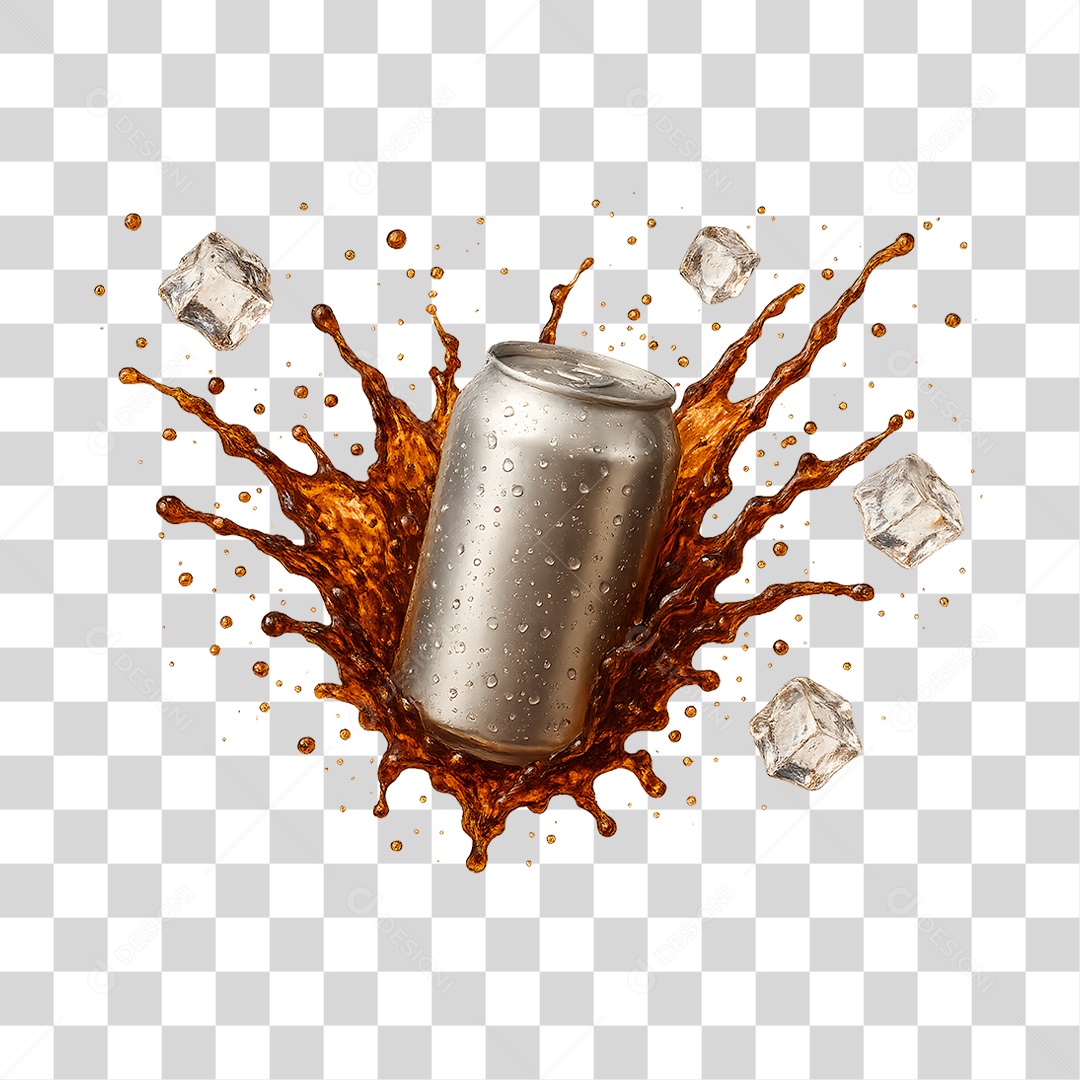 Splash de Refrigerante PNG Transparente