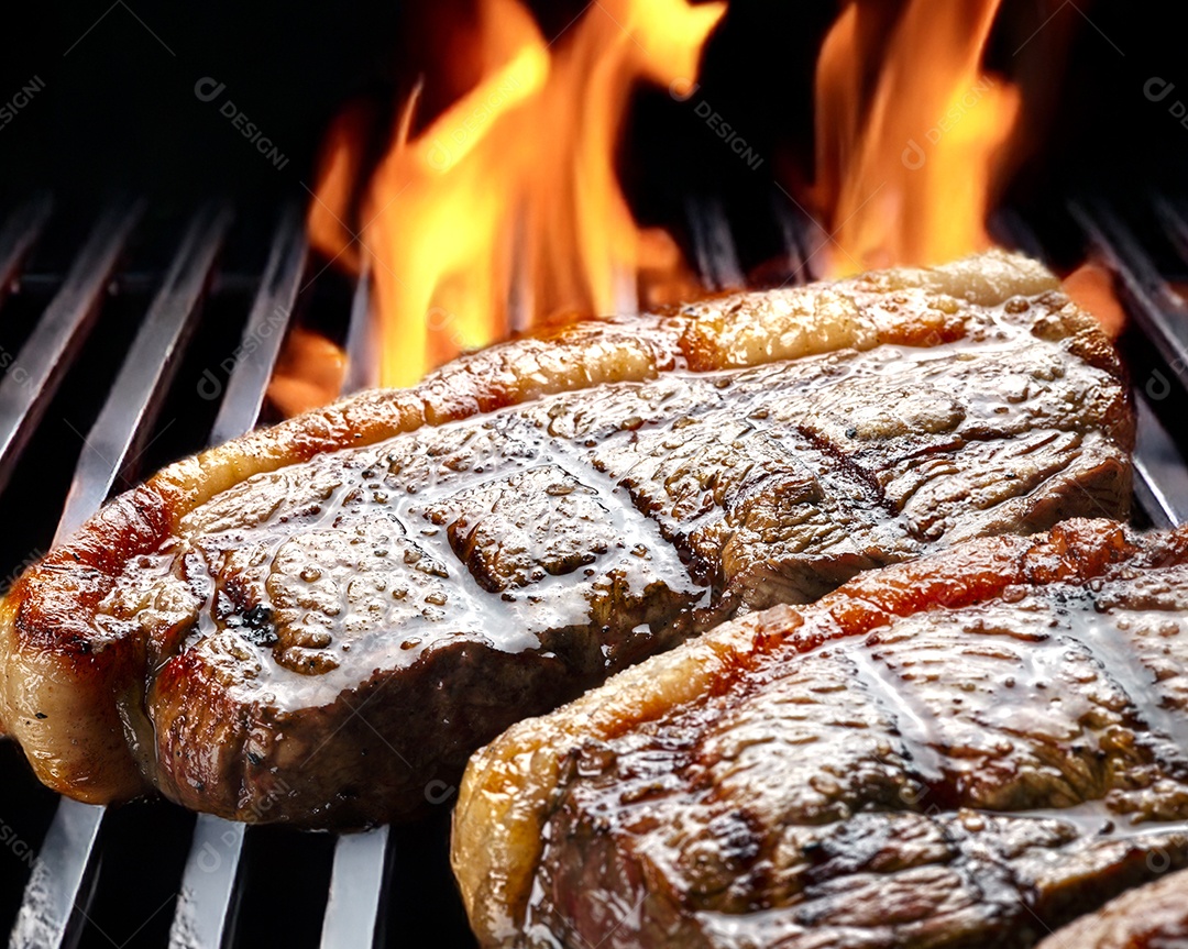 Churrasco de picanha na grelha