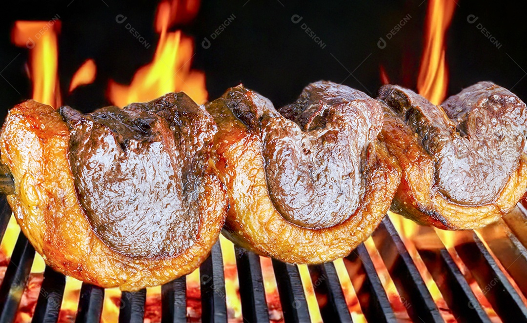 Espeto de picanha assado