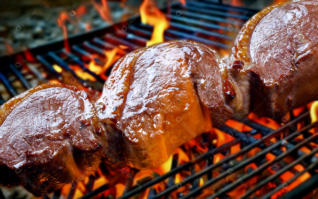 Picanha na chapa assando