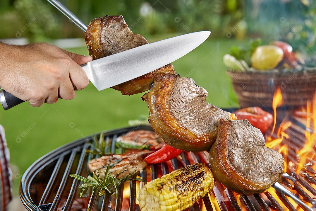 Espeto de picanha assado
