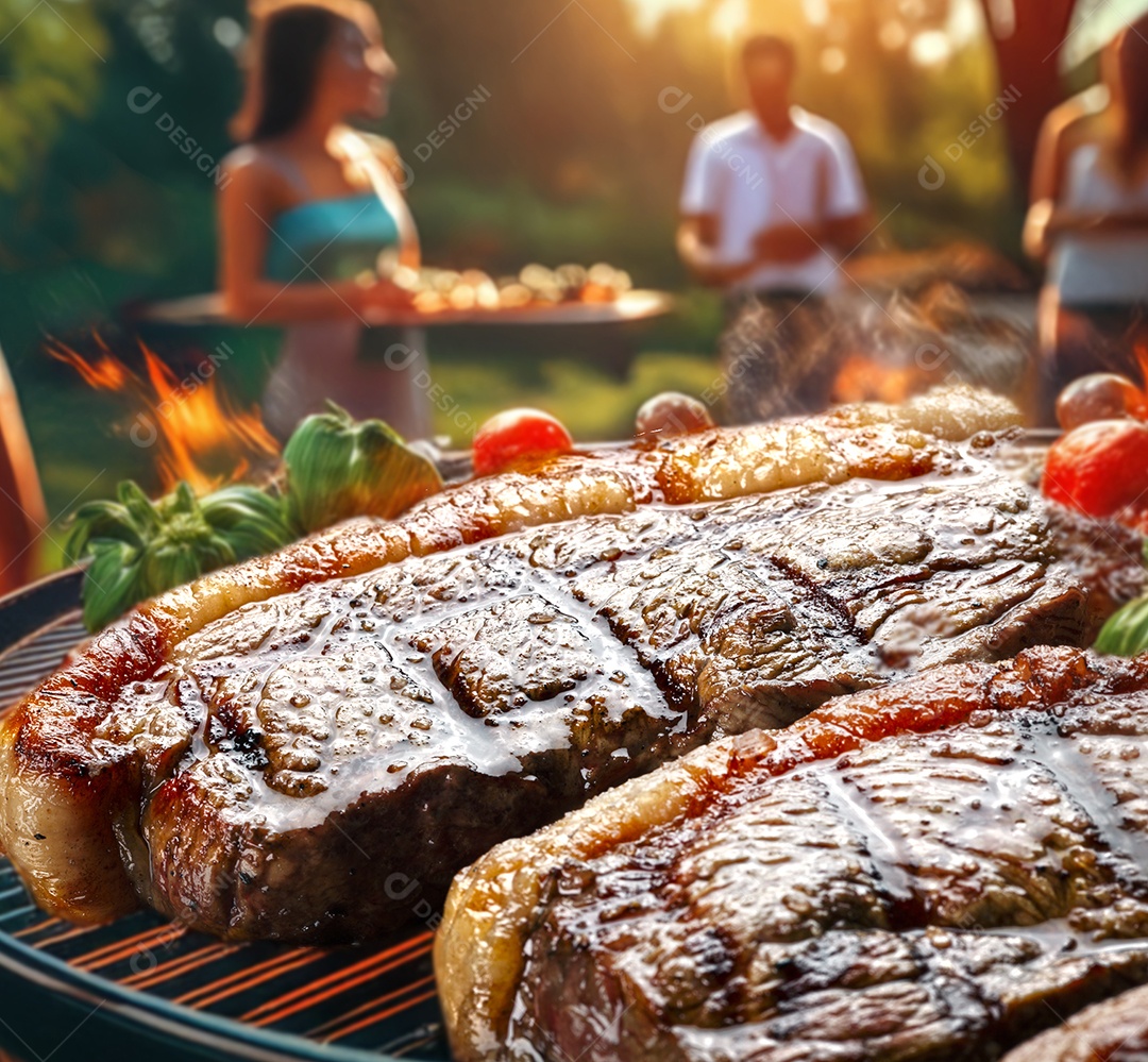 Picanha na brasa eem churrasco