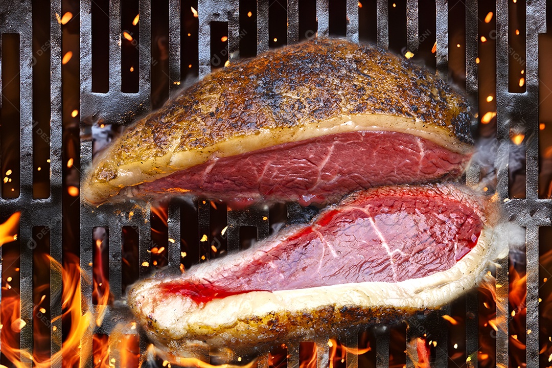 Picanha grelhada na brasa