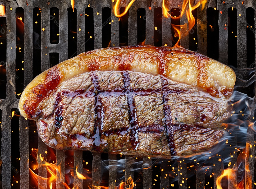 Churrasco de picanha fatiada