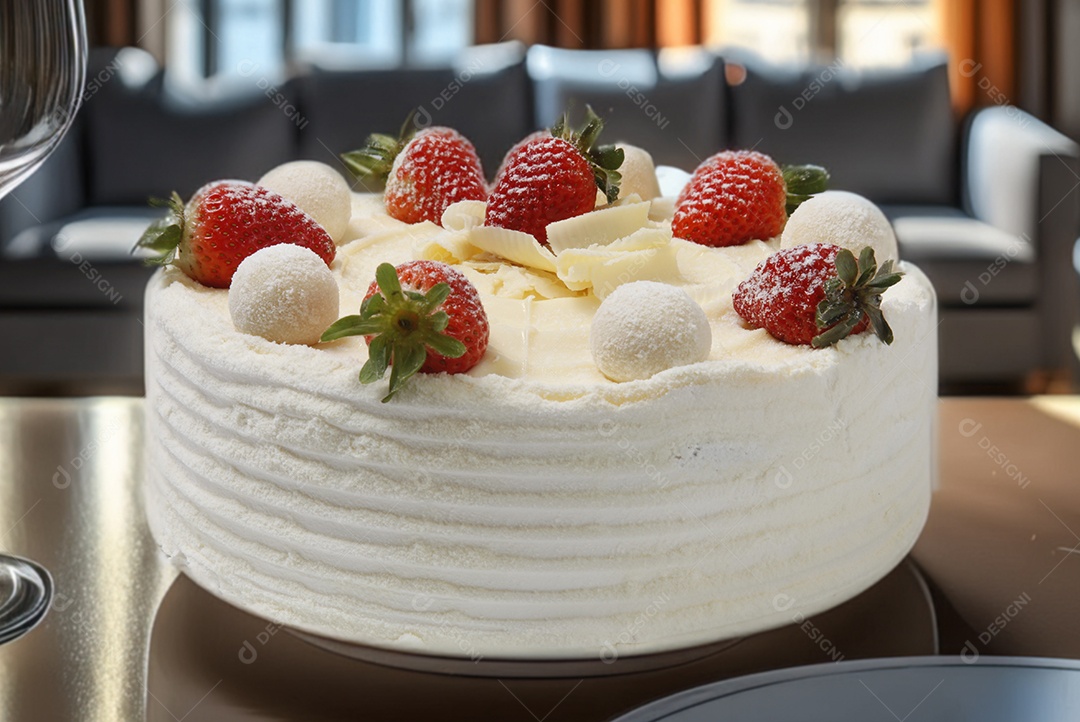 Bolo chocolate branco