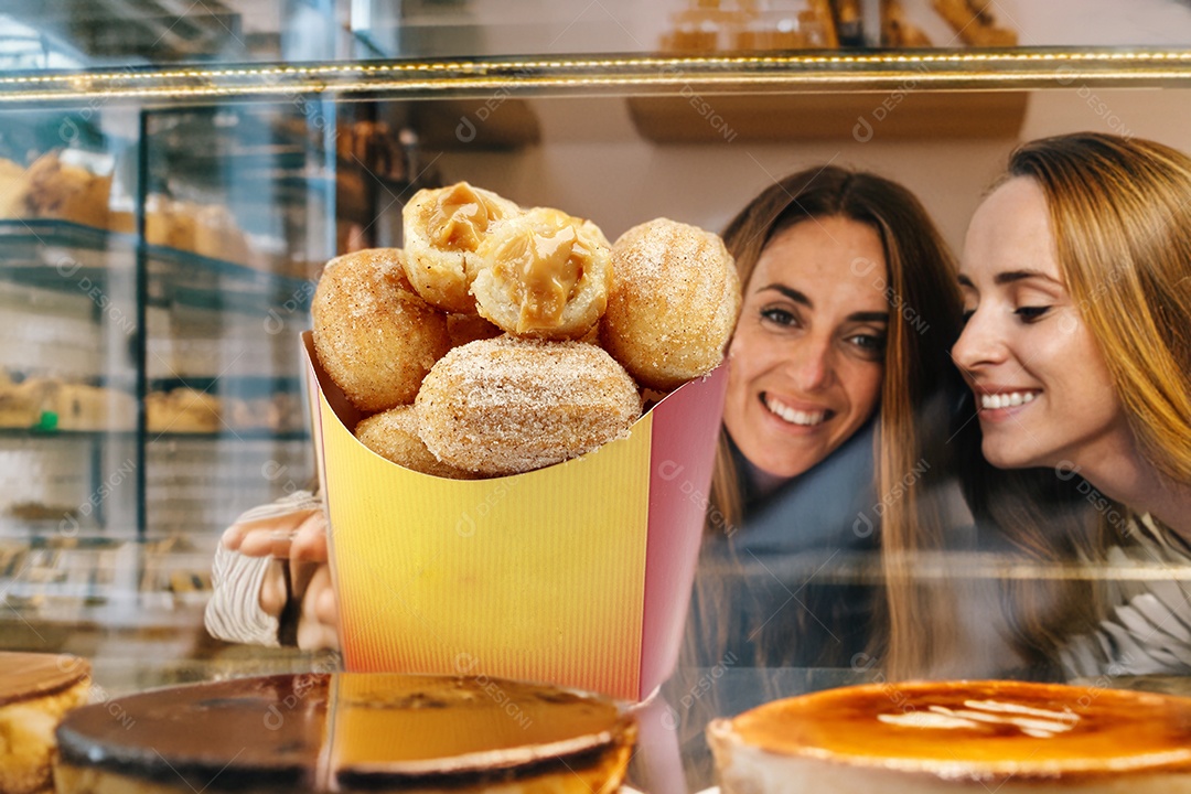 Churros recheado com doce de leite