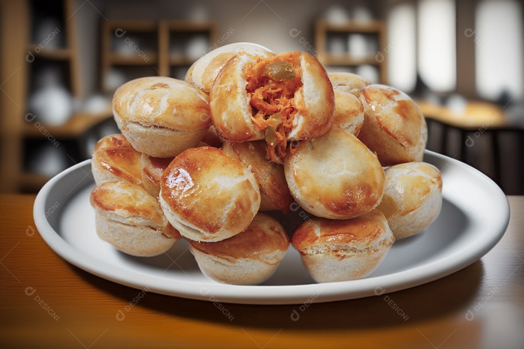 Empadinha de frango assado