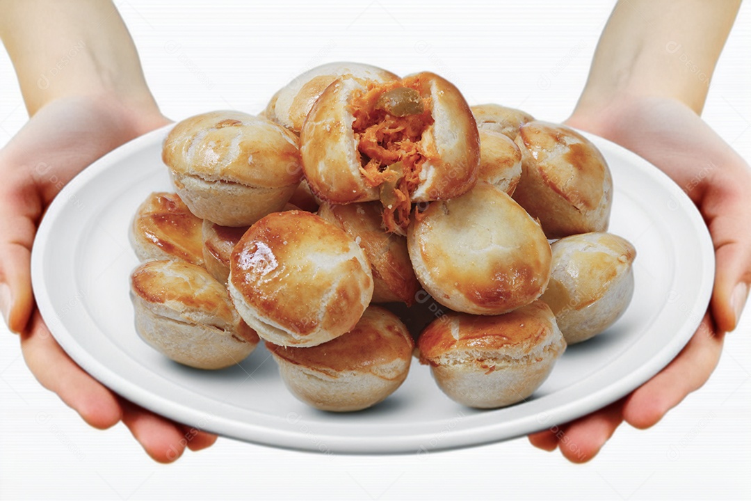 Empadinha de frango assado