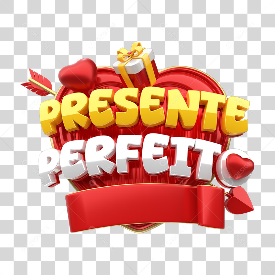 Transparent PNG Perfect Gift 3D Stamp