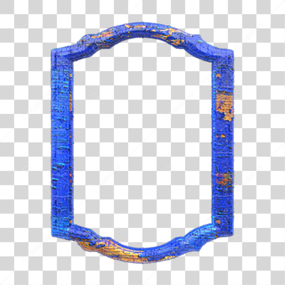 Moldura de Metal PNG Transparente