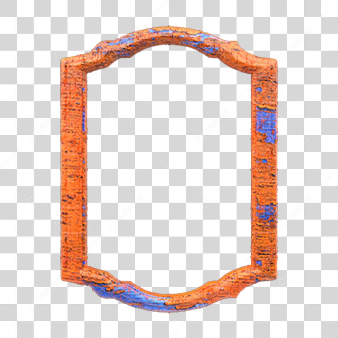 Moldura de Metal PNG Transparente