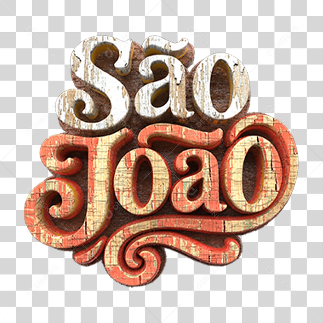 Selo 3D São João PNG Transparente